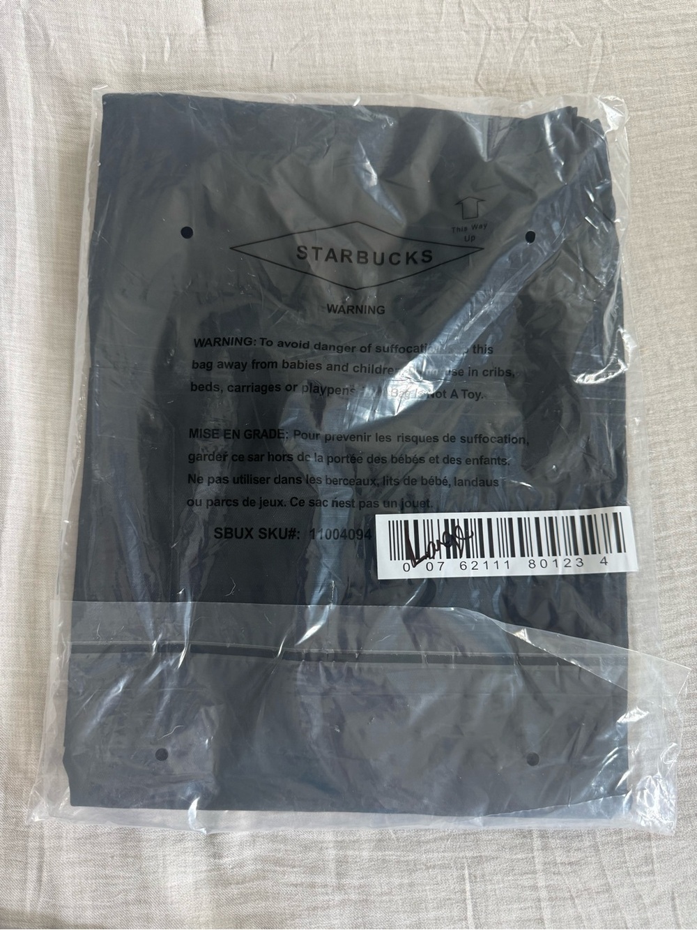 Starbucks coffee master black apron size large new - Picture 3 of 3